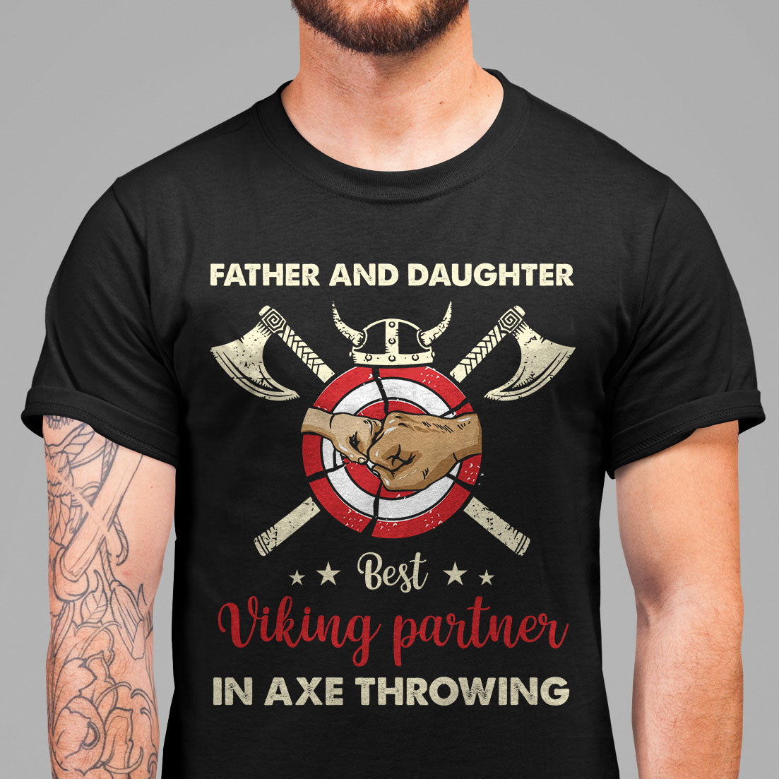 Best Partner In Axe Throwing Viking T Shirt