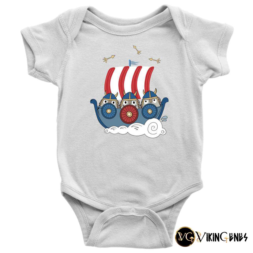 Viking Long Ship -  Baby Bodysuit