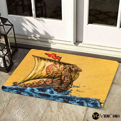 Viking Drakkar Long Ship Doormat