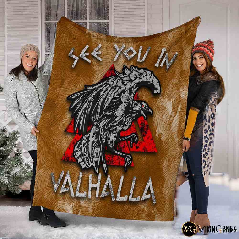See You In Valhalla Fleece Blanket