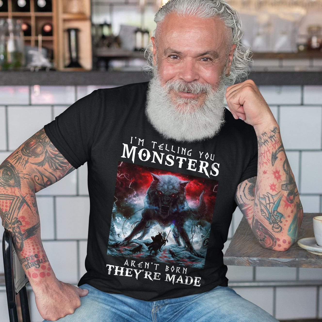 Fenrir Monster Viking T Shirt