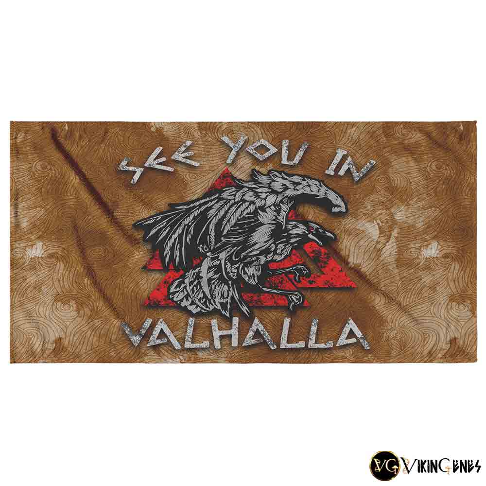 See You In Valhalla Beach Towel