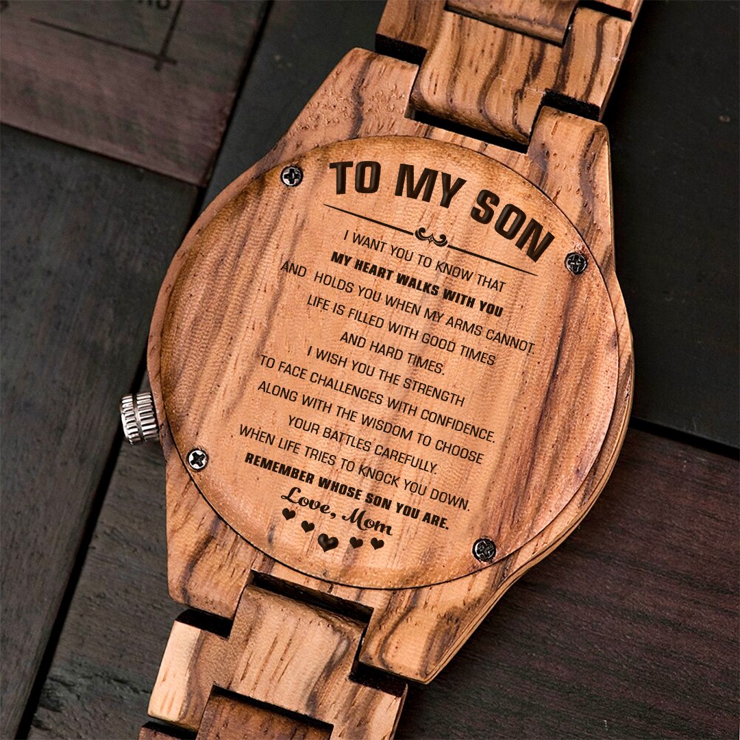"Remember Whose Son You Are" - Viking Wood Watch