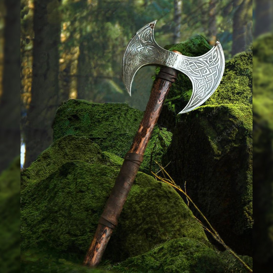 Handmade Carbon Steel Axe Medieval Warrior Axe, Viking Axe, Gift For Him