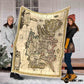 The Viking Era Map Fleece Blanket