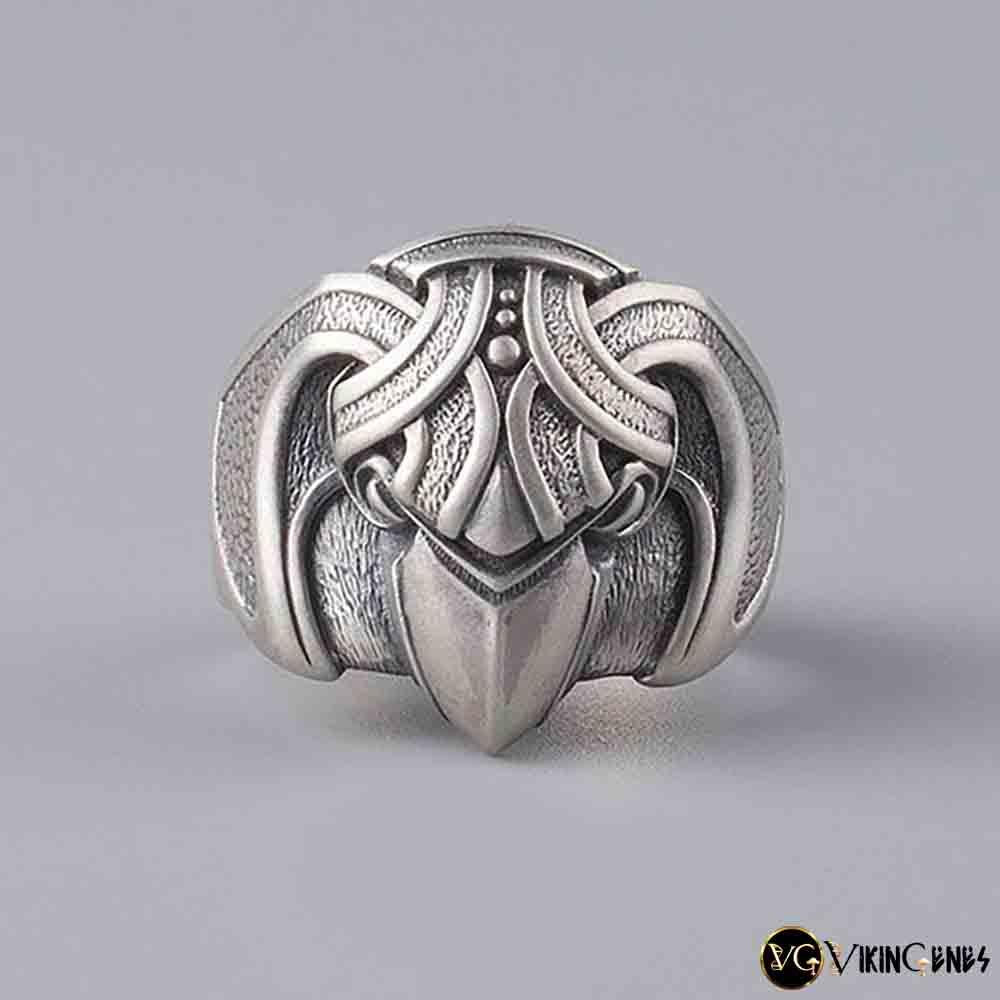 Sterling Silver Odin's Raven Ring