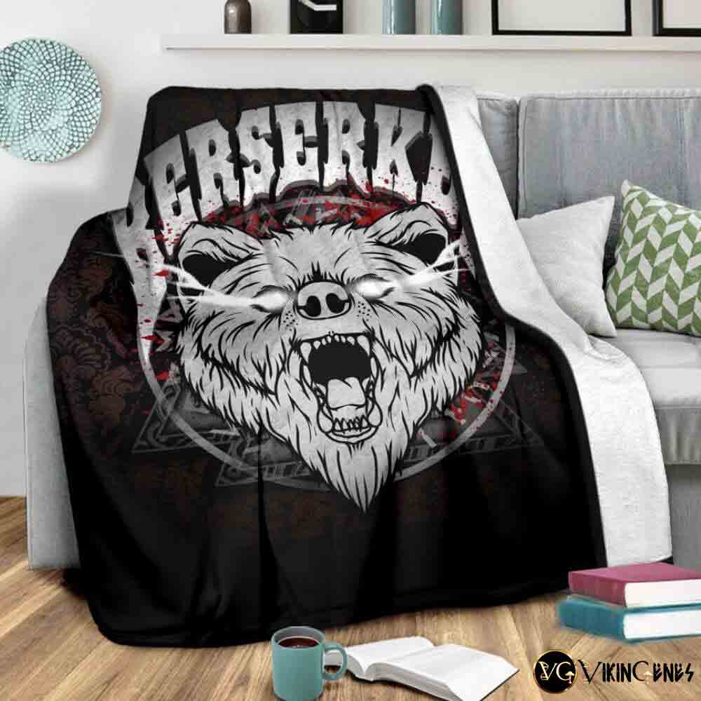Berserker The Bear Fleece Blanket
