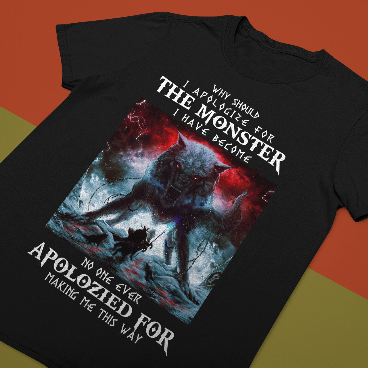 Fenrir Monster Viking T Shirt