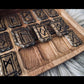 Viking Elder Futhark Rune Set, Viking Alphabet Wooden Box