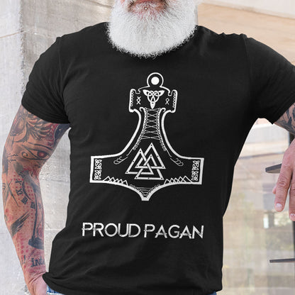Proud Pagan Thor's Hammer Viking T Shirt