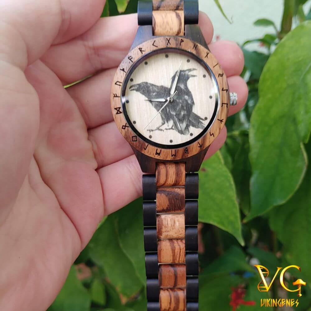 Hugin & Munin Handmade Wooden Watch