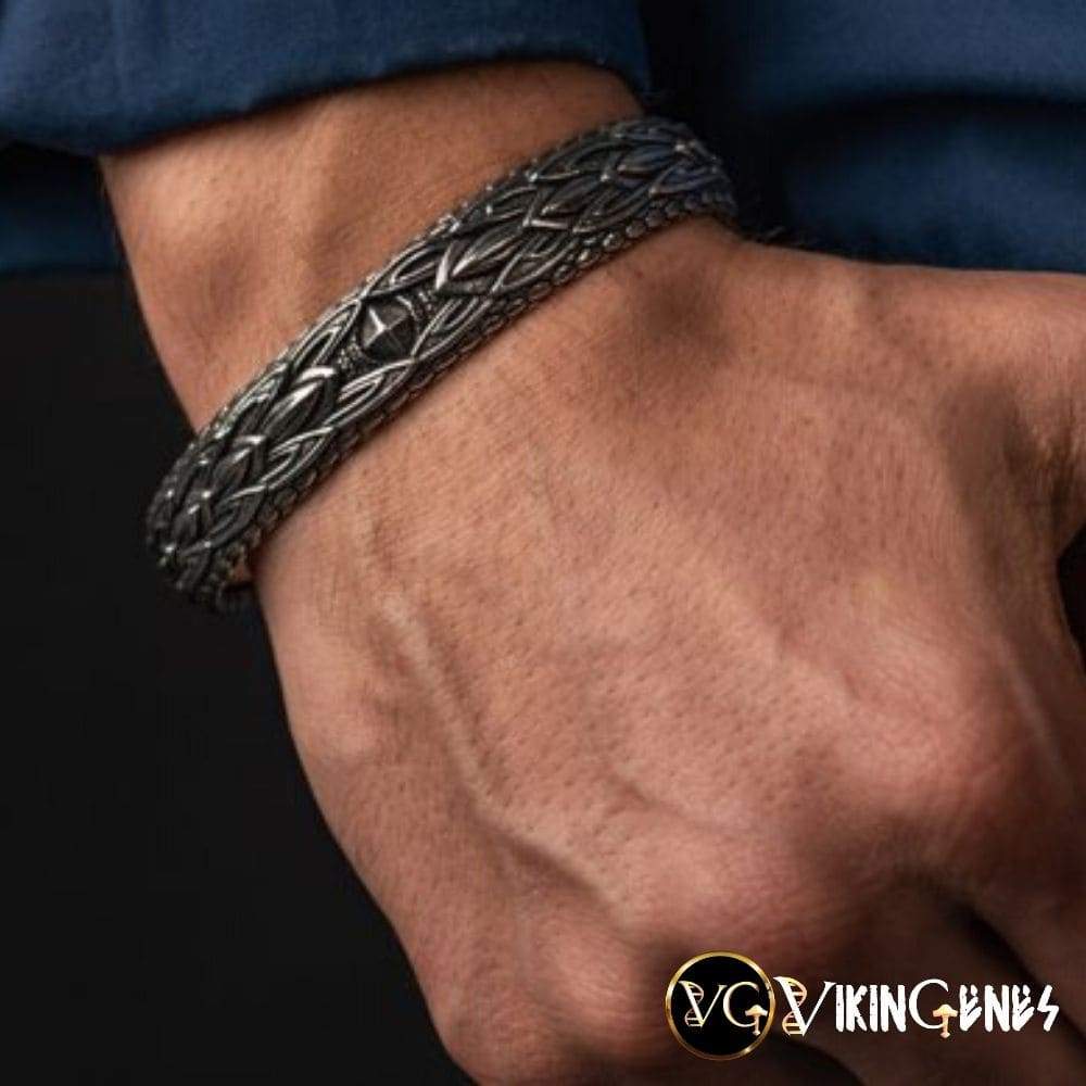 Viking Arm Ring With Midgard Serpent Jormungandr's Heads