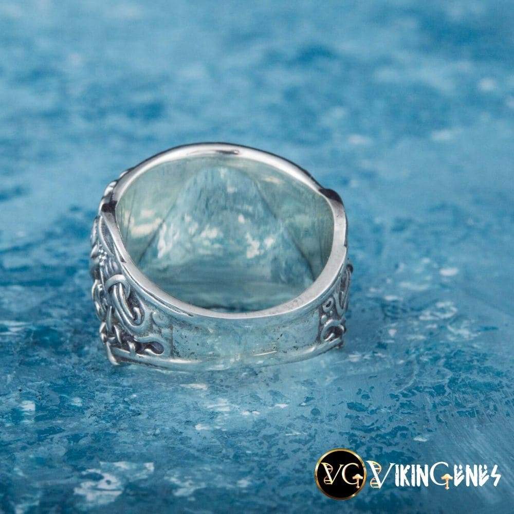 Sterling silver Viking Ship Drakkar Ring