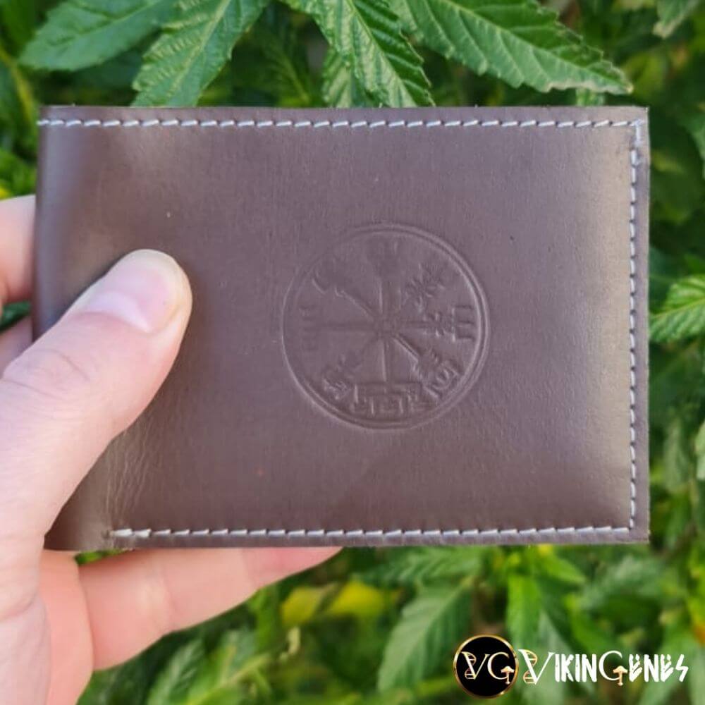 Brown Leather Vegvisir Wallet