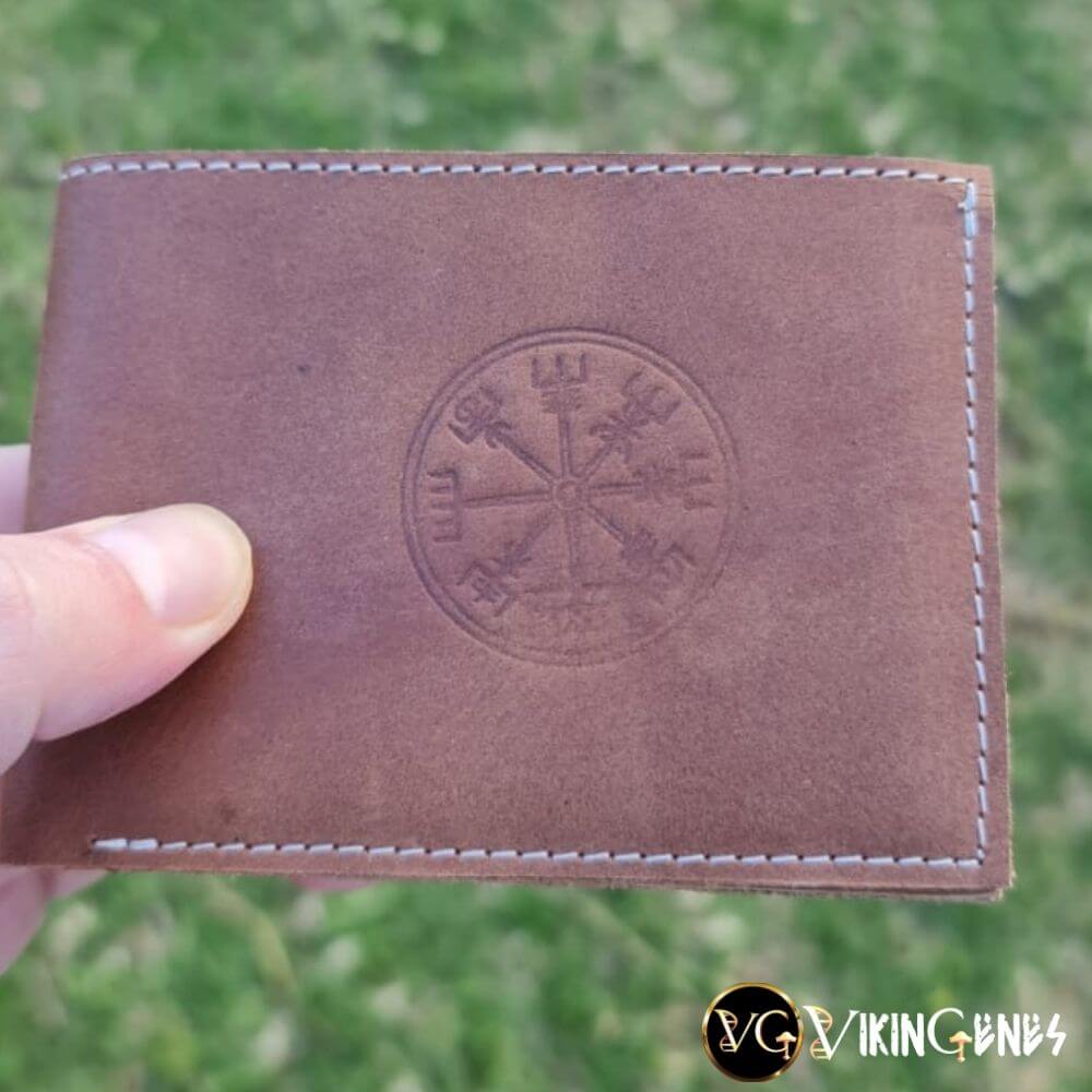 Vegvisir Light Brown Leather Wallet