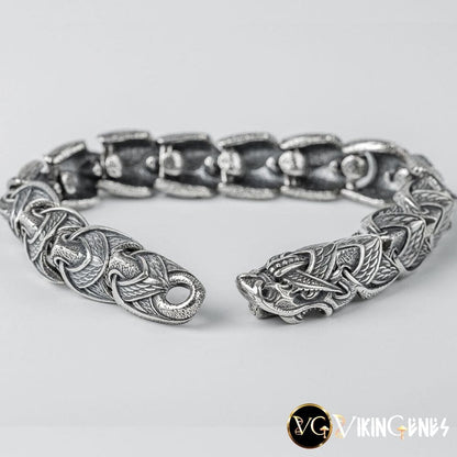 NOT FOR SALE!!!!!!! 925 Sterling Silver Jormungandr Wristband NOT FOR SALE!!!!!!!