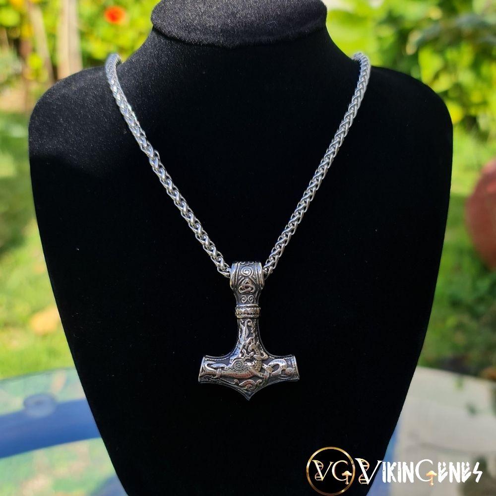 Thor's Hammer Stainless Steel Necklace