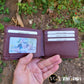 Handmade Vegvisir Red Wine Leather Wallet