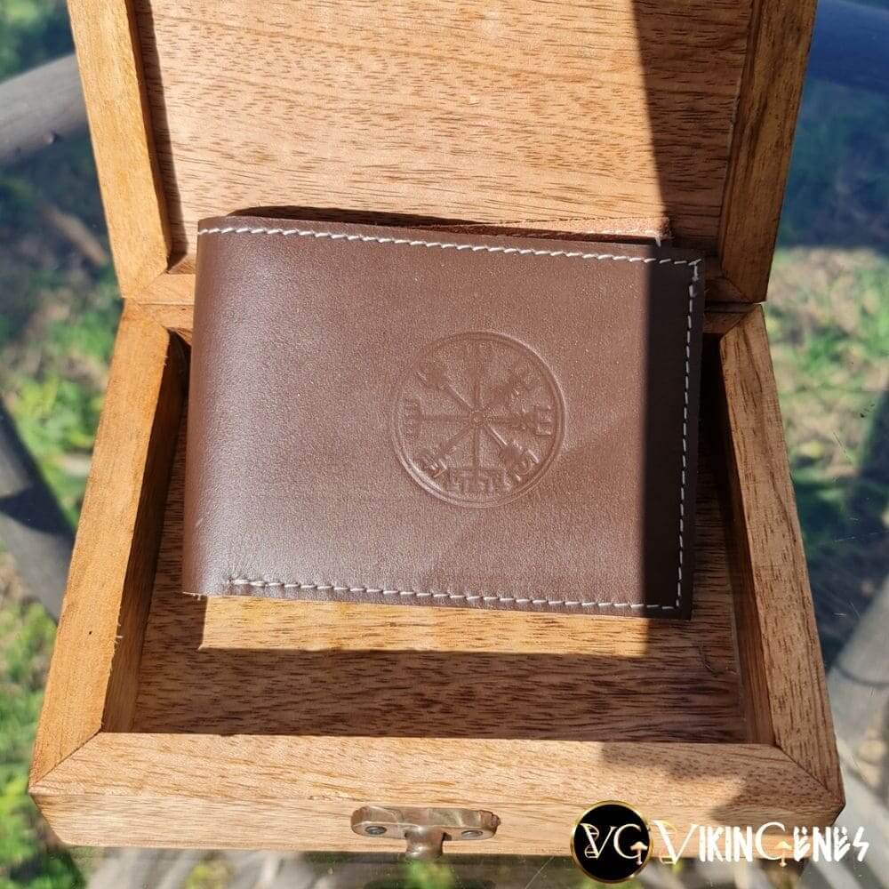 Brown Leather Vegvisir Wallet