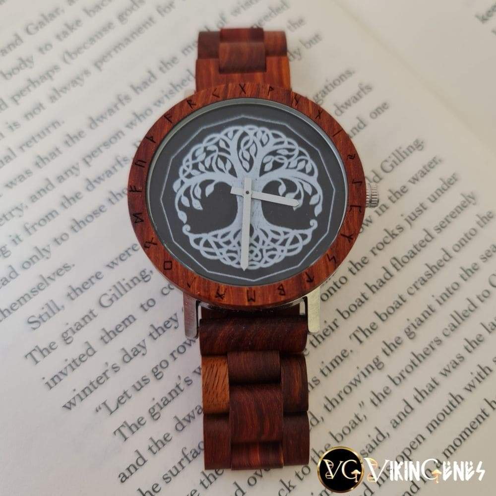 Tree Of Life Yggdrasil Handmade Wooden Watch