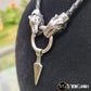 Wolf Heads & Odin's Spear Necklace