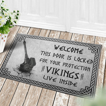 Vikings live inside Viking doormat