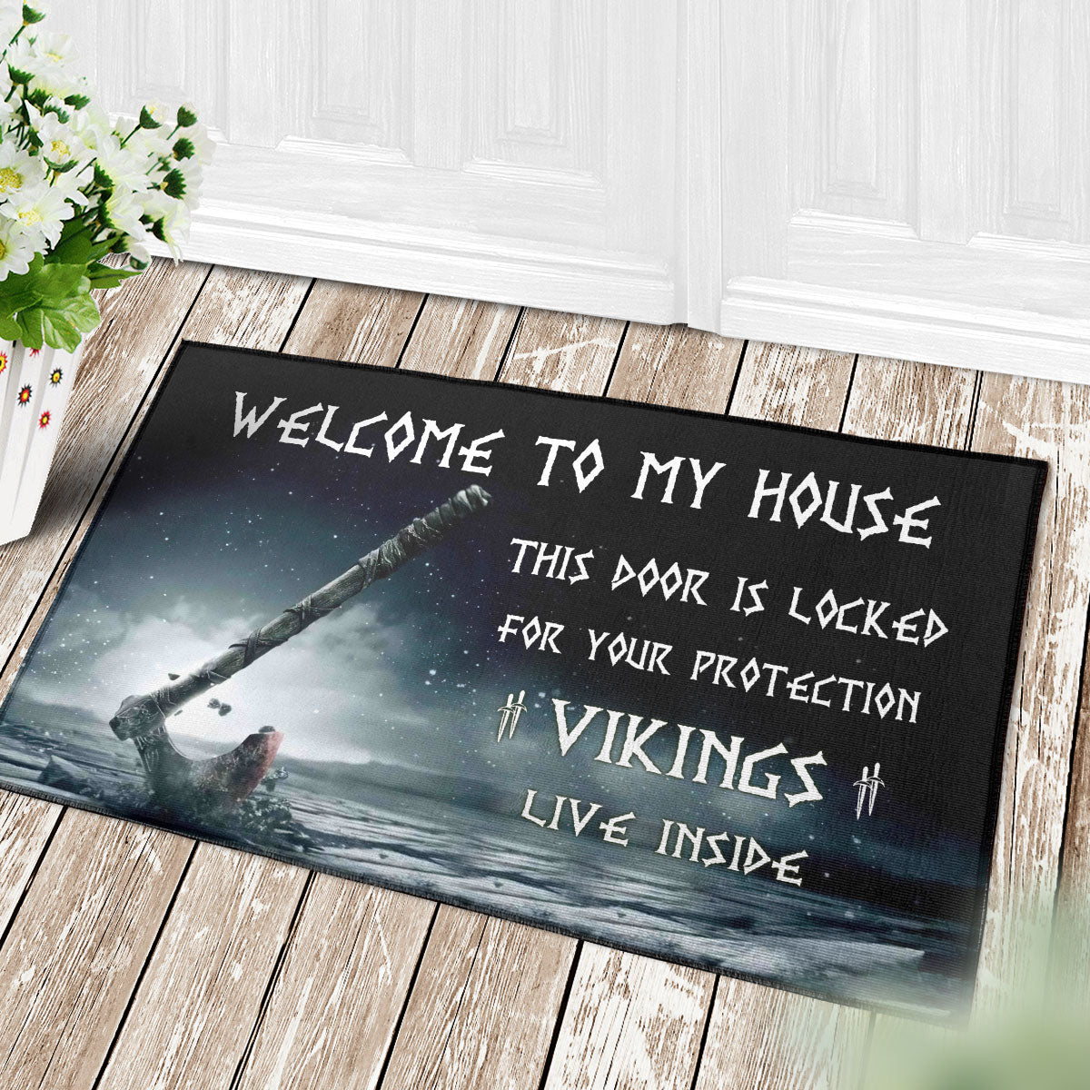 Vikings Live Inside, Viking Doormat