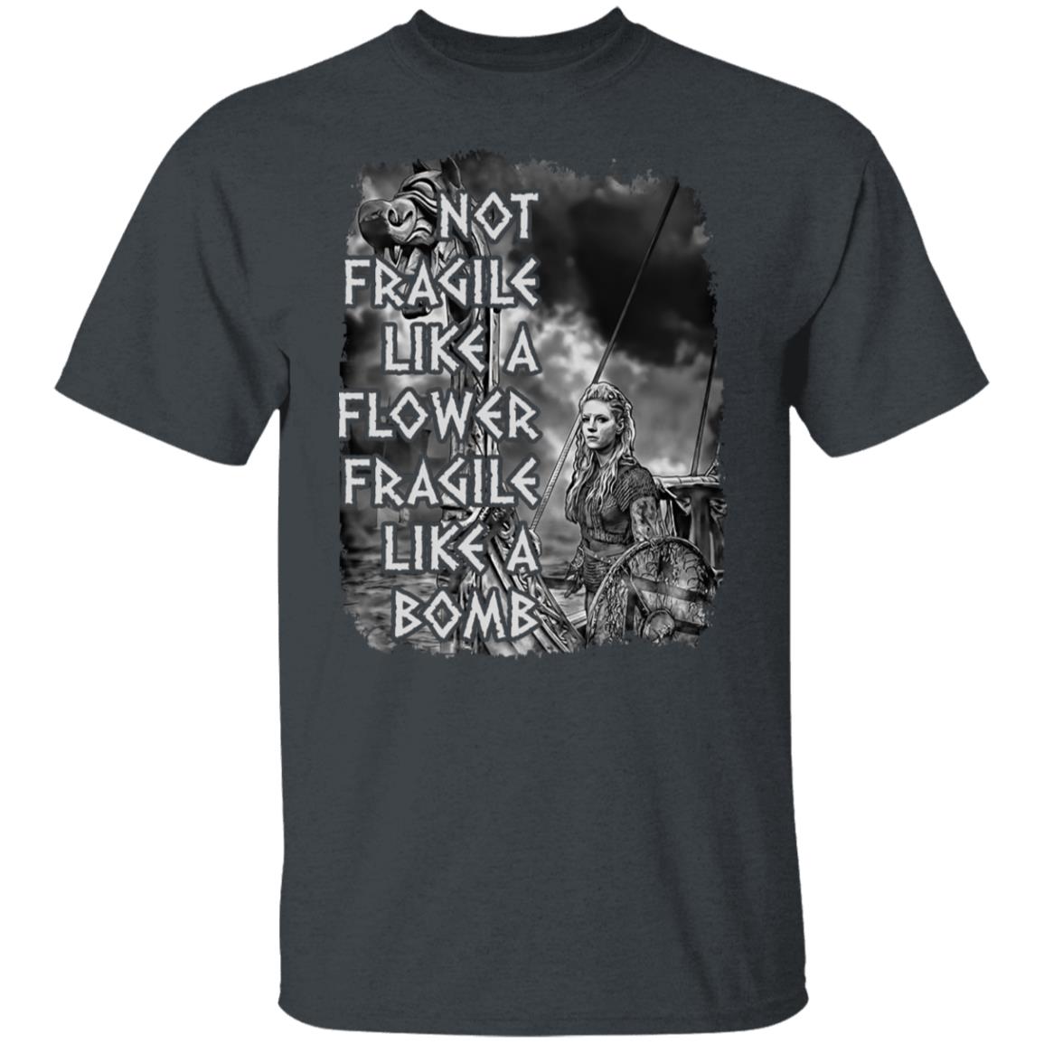 Fragile Like A Bomb Shieldmaiden Viking T-shirt, Hoodie, Mug