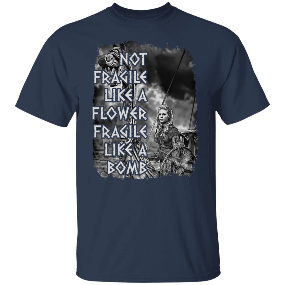 Fragile Like A Bomb Shieldmaiden Viking T-shirt, Hoodie, Mug