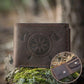 Leather Wallet "Viking Axes" Aegishjalmur
