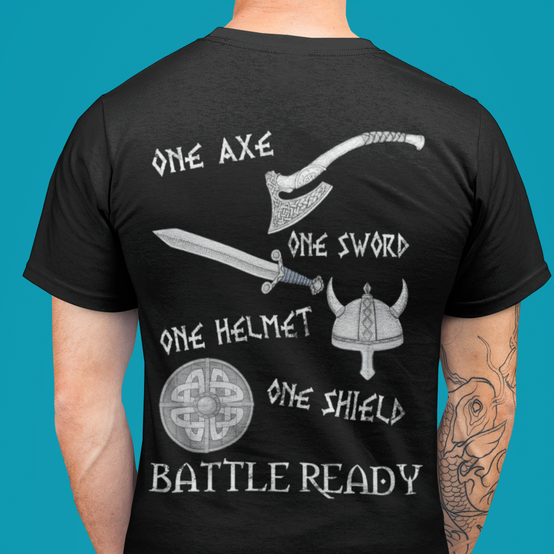 Battle Ready Viking T Shirt for Men