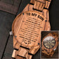 "Remember Whose Son You Are" - Viking Wood Watch