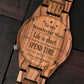 Personalized Engraving Viking Wood Watch For Your Man, I Love You Always