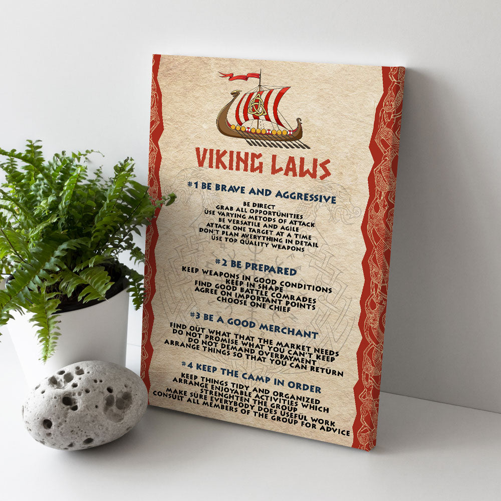 Viking Laws Viking Premium Portrait Musium Wrapped Canvas, Poster