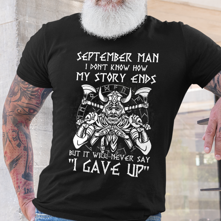 Never Say Gave Up Viking T Shirt